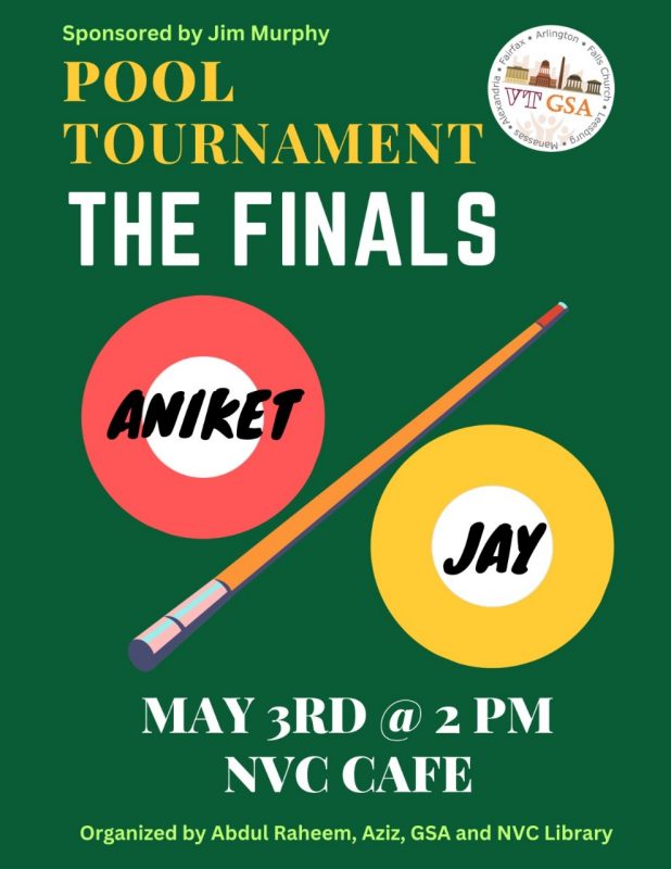 Pool Tournament - The finals - Flyer